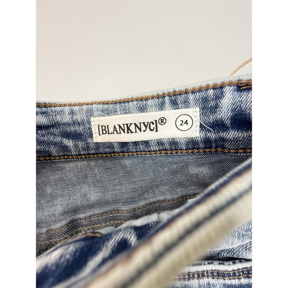 BlankNYC The Leonard Classic Bermuda Acid Wash Denim Shorts Womens Size 24 NEW - Picture 5 of 9